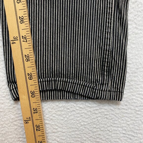 VINTAGE DIESEL Denim Pants Unisex 27 Black White Utility Achemy Reaction Y2K - Picture 8 of 12